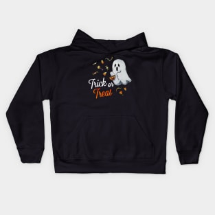 Trick or Treat Ghost Kids Hoodie